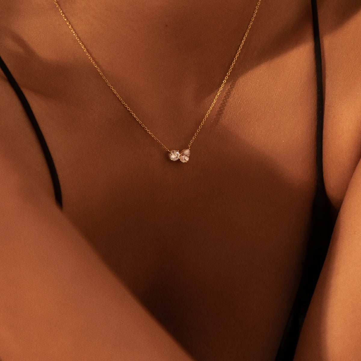 Nina Necklace on model