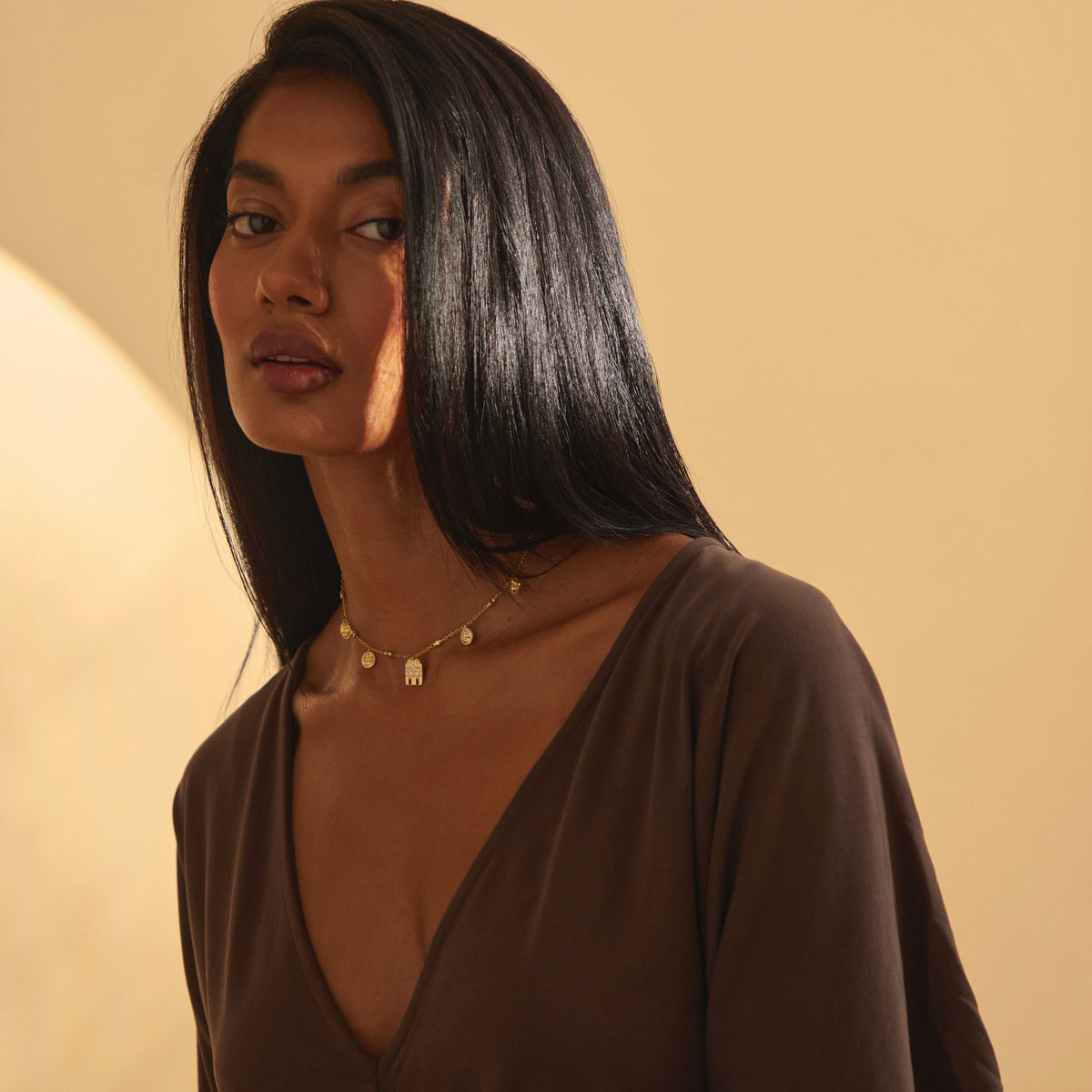 Model wearing the Sravya Mangalayam, look 4