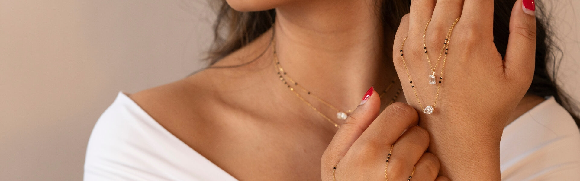 Customizable Mangalsutra, allowing you to design and create your unique piece with lab-grown diamonds and gold.