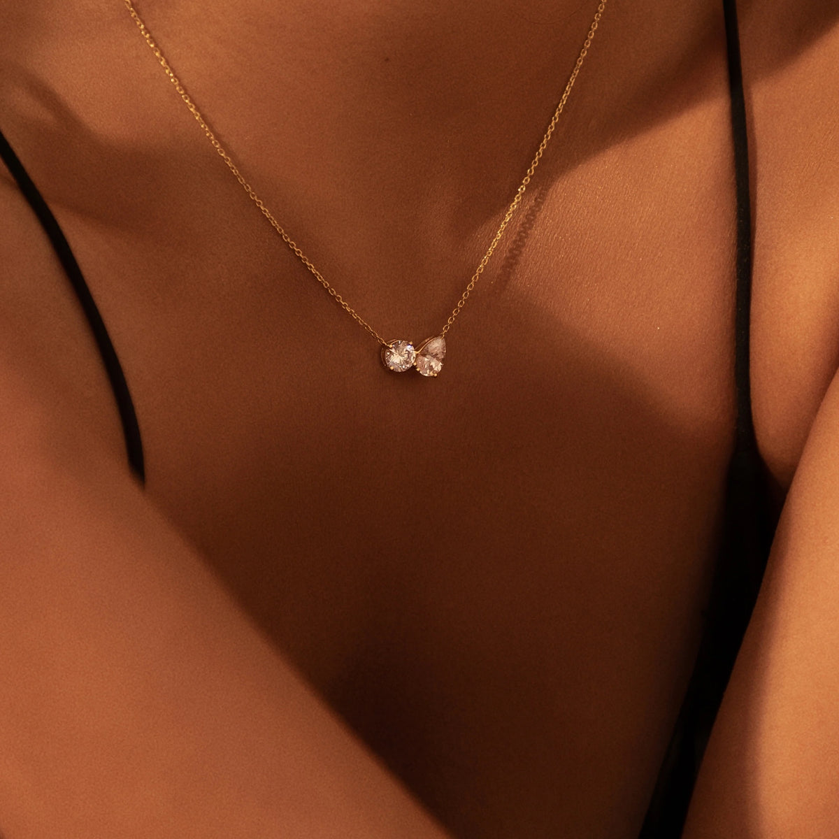 Nina Necklace on model