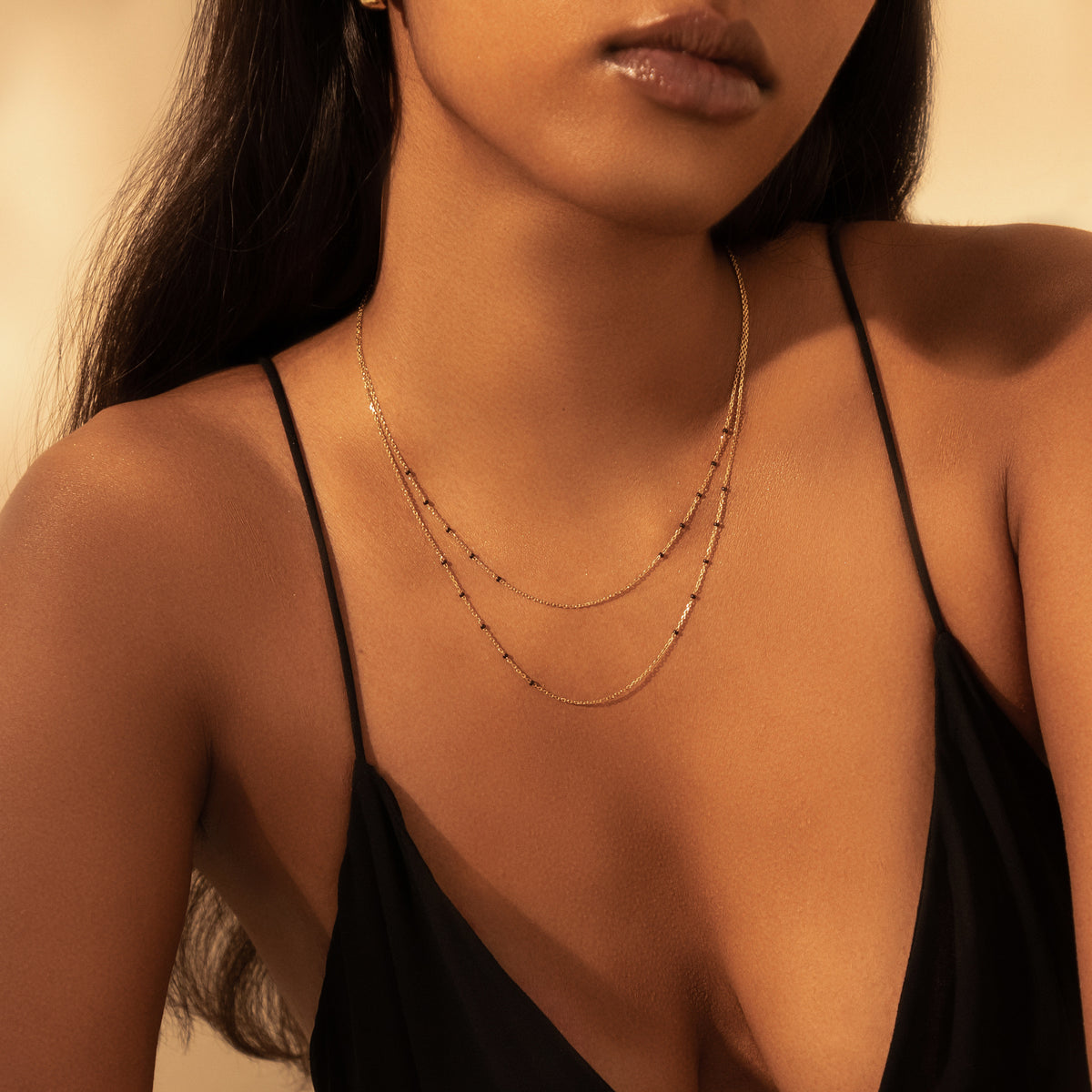 Circle chain worn at 16 and 18 inches